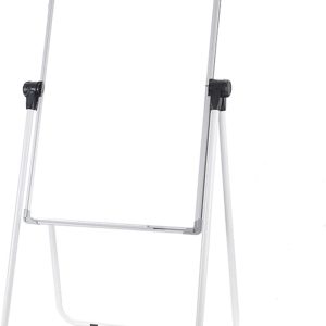Dry Erase Easel U -Double Whiteboard, 24" x 36"Dry Erase Flipchart Board, Height Adjustable Stand,3 Markers,1 Eraser,for Free